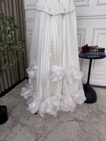 فستان سهره القماش : باربي بتطريز يدوي راقي + اورجن...