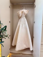 فستان سهره الخامه:ميكادو مطرز المقاسات: XS.S.M.L.X...