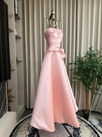 فستان سهره الخامه . ميكادو دبل كلوش تطريز خرز المق...