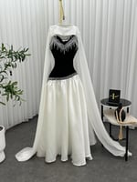 فستان سهره الخامة: كريب استرتش مع ميكادو دبل كلوش...