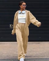 طقم 3 قطع ماركة بالمان قماش كومباكي بطبعة ريشية/مد...