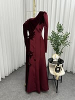 فستان سهره الخامه/ باربي المقاسات/ بالارقام 6_8_10...