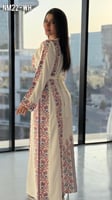 فستان كريب فلسطيني ... تطريز كامل امام ظهر مع الما...