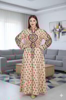 جلابيات رمضان شالكى الخامه : قطن التطريز : كردون ي...