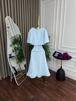 فستان انيق باربي تطريز يدوي المقاسات بالرقم 1-2-3-...