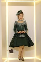 فستان تركي بفصوص يتكون من فستان .. شنتا.. قبعه /مد...