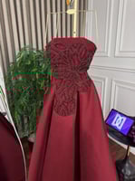 فستان سهره ميكادو روسي تطريز المقاسات بالرقم 1-2-3...