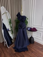 فستان سهره ميكادو كلفه تطريز المقاسات بالرقم 1-2-3...