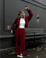 طقم 3 قطع ماركة بالمان قماش كومباكي بطبعة ريشية/مد...