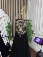 فستان خامة كريب فيراري الاصلي تطريز يدوي المقاسات...