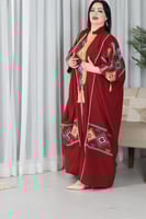 موديل كويتي قطعتين الخامه : كريب رويال المقاسات :...