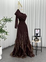 فستان سهره المقاسات من 1 الى 5 الخامه باربي