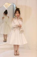 فستان تركي بفصوص ذهبي .. قطعتين فستان +شنتا/مدة ال...