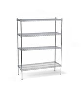 ارفف كروم 4 رف 90*35*200سم