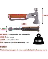 شاكوش مخلب خشبي متعدد الاستخدامات ( 14 في 1 ) متعد...