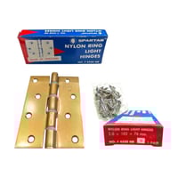 جوز مفصلات باب 4×3 ذهبي مطفي تايلاندي 4 بلاستيك صي...