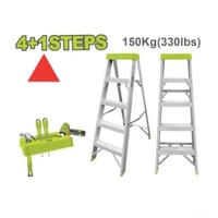 سلم مطبخ المونيوم مزدوج 4 درجات يتحمل وزن 150 كيلو...