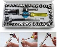 شنطة عده تماتيك متكامله للسياره تحتوي على مفاتيح ف...