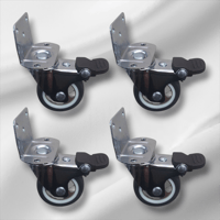 طقم كفرات دواليب وثلاجات جانبي متحرك 4 فرمله 2" وز...