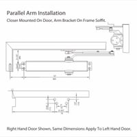 دفاش باب كبير اكاد مع غطاء للحماية 30 سم فضي للابو...