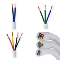 لفة سلك فليكسبل وطني ابيض الطول 90 متر 3 خط × 16 م...