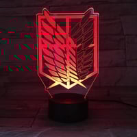 اضاءة 7 الوان انمي هجوم العمالقة ليفاي ميكاسا فيلق...