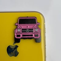 استكر جوال | سيارة وردي