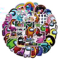 ملصقات 50 قطعة (Among us)