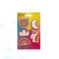 مجموعة اوراق لاصقة بأشكال