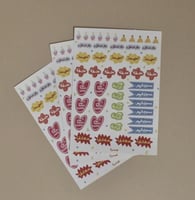 ملصقات ملونة للأجندة