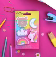 مجموعة اوراق لاصقة بأشكال