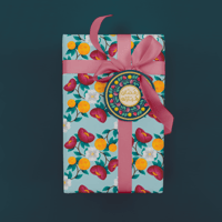 ورق تغليف ورود - أزرق فاتح