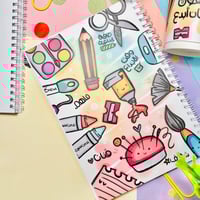 دفتر وقت الابداع- ورق غير مسطر