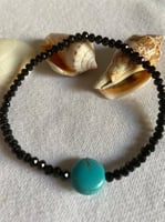 خلخال ( أسود بخرزة تركواز )