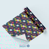 ورق تغليف ورود - أزرق غامق