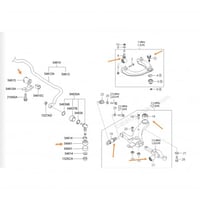 طقم جلد مقصات واذرعة امامي كيا اوبرس من 2003 الى 2...