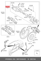 مع قماشات الفرامل كليبر كهربائي خلفي يسار جهة السا...