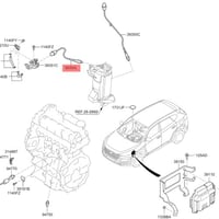 حساس اوكسجين علوي سنتافي توسان ديزل ديزل من 2017-2...