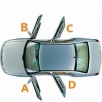 B دينمو رفع الزجاج الأمامي للراكب هونداي جينيسس 20...