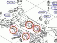 4 كراسي دفرنس خلفي كيا كوريس جينيسس من 2011 الى 20...