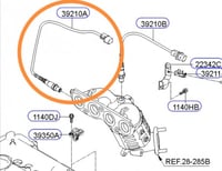 حساس اوكسجين جانبي هونداي محرك 2000 النترا - توسان...