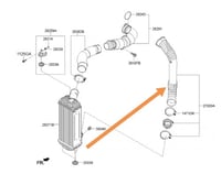 هوز، لي، خرطوش انتركولر مبرد تيربو سفلي هونداي سنت...