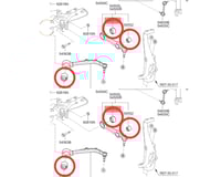من 13 الى 16 طقم جلد مقصات امامية سفلية كامل عدد 6...