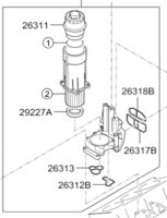2007 الى 2019 كيا موهافي ديزل قاعدة فلتر الزيت شام...