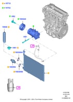رديتر مكيف كيا سيراتو ديزل 2015-2018 اصلي وكاله شا...
