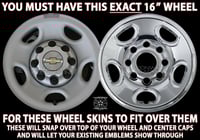 طقم اغطية كروم جنط 16 ثمانية مسمار شفروليه اكسبريس...