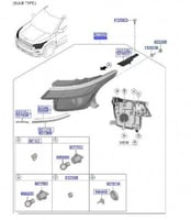 شمعة اماميه يمين جهة الراكب كيا سيلتوس من 2019 الى...