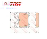 2019-2007 لكزس LS فحمات فرامل اصلي أوروبي من TRW ب...