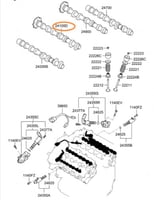 كام شفت يسار محرك 3800 كيا موهافي من 2008 الى 2016...