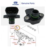 حساس ثلاجة المكينة SENSOR BOOST PRESSURE هونداي تو...